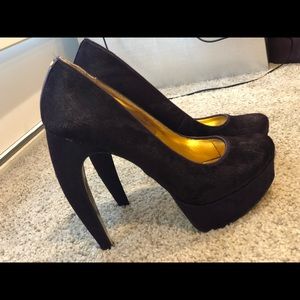 Ted Baker Sawp Pony Hair Curved Pump